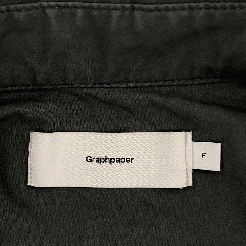 Graphpaper / グラフペーパー STRETCH TYPEWRITER L/S OVERSIZED BOX SHIRT ストレッチタイプライター オーバーサイズシャツ