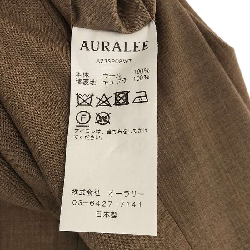 AURALEE / オーラリー SUPER FINE TROPICAL WOOL SLACKS / タック スラックスパンツ