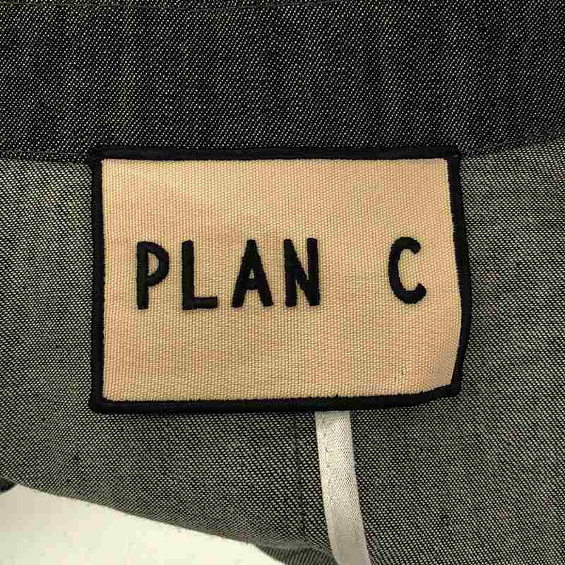 Plan C / プランシー ベルデット デニム テーラードジャケット