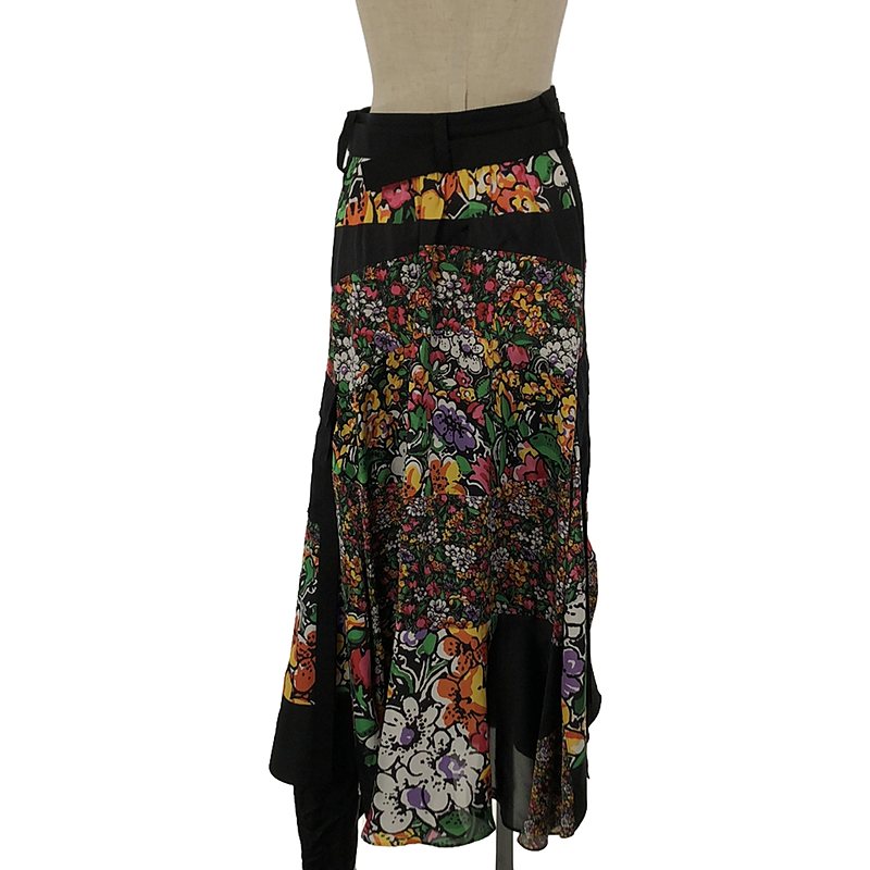sacai / サカイ Floral Print Skirt / ベルテッド オーバー ラップスカート