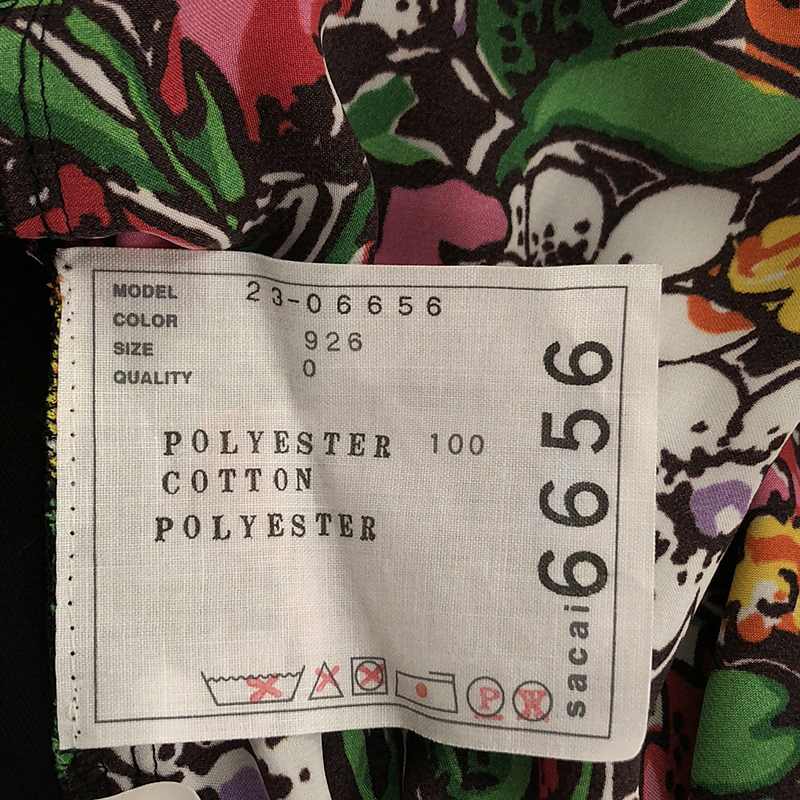 sacai / サカイ Floral Print Skirt / ベルテッド オーバー ラップスカート