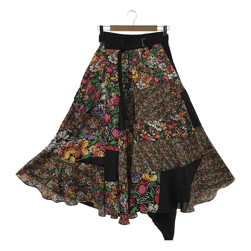 sacai / サカイ Floral Print Skirt / ベルテッド オーバー ラップスカート