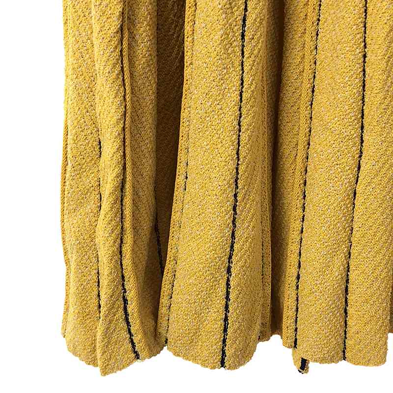 ELENDEEK / エレンディーク ストライプ ジャガード ニットスカート