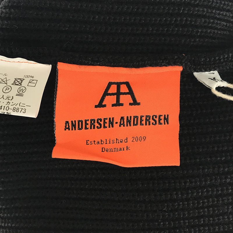 ANDERSEN-ANDERSEN / アンデルセンアンデルセン 7G SAILOR. black ニット セーター