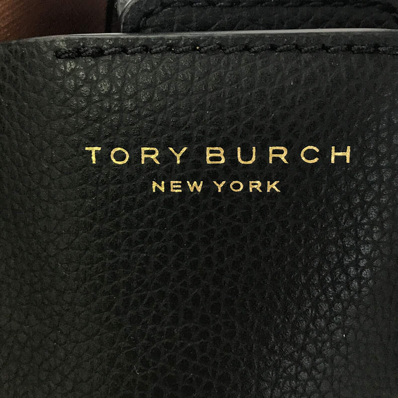 TORY BURCH / トリーバーチ 2way クロシェット・キーリング・ ショルダー付き レザー ハンドバッグ 保存袋有