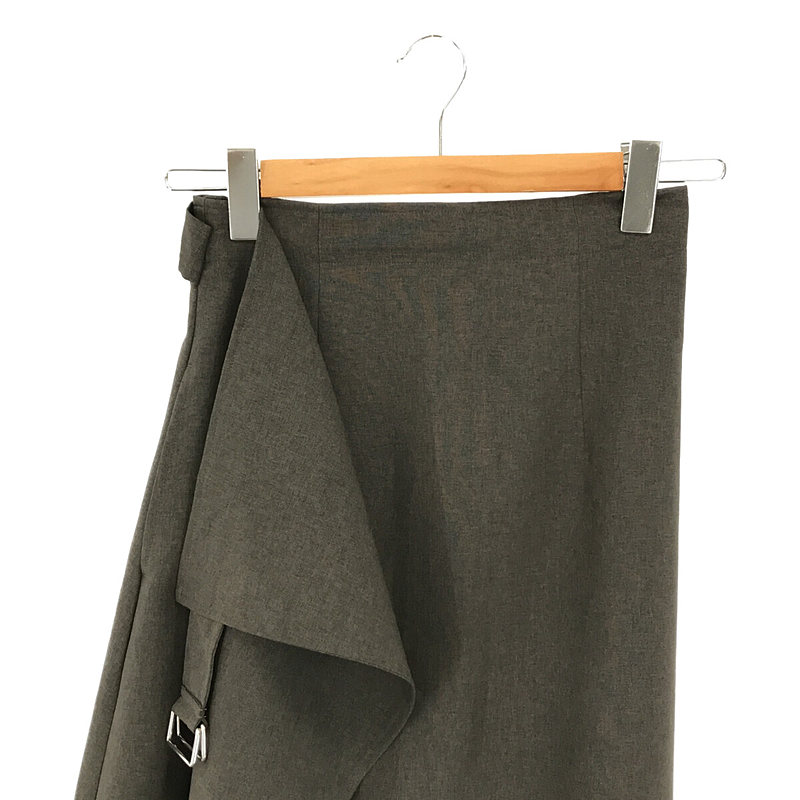 foufou / フーフー | high waist wrap skirt ハイウエストラップスカート | 0 | ブラック | レディース