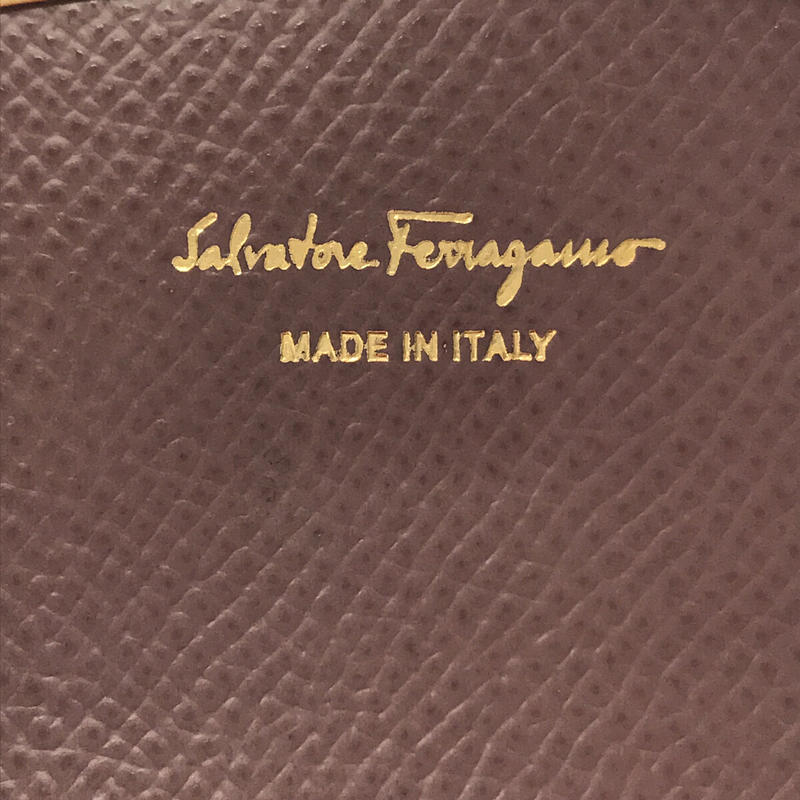 Salvatore Ferragamo / サルヴァトーレ フェラガモ 22D198 イタリア製 レザー カードケース 名刺入れ 箱有