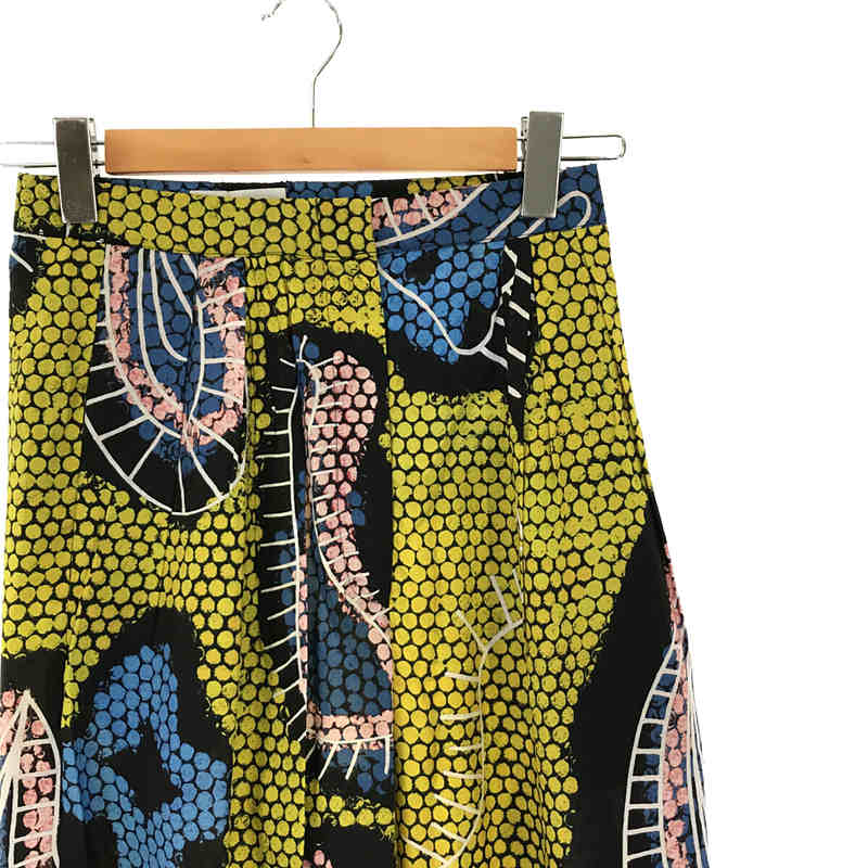 Christian Wijnants / クリスチャン ワイナンツ シルク レーヨン 総柄 タック入り スラックス パンツ