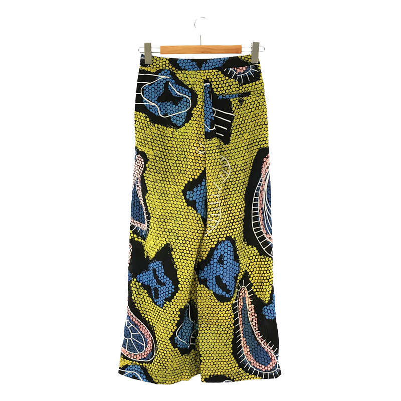 Christian Wijnants / クリスチャン ワイナンツ シルク レーヨン 総柄 タック入り スラックス パンツ