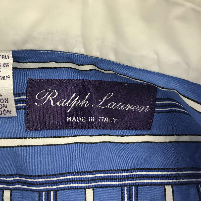 RALPH LAUREN PURPLE LABEL / ラルフ ローレン パープルレーベル ダブルカフス カッタウェイカラー クレリックシャツ