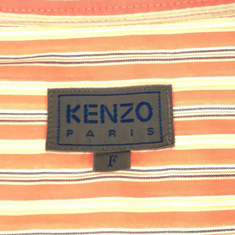 KENZO / ケンゾー ビッグシルエット コットン ストライプ 開襟 オープンカラー シャツ