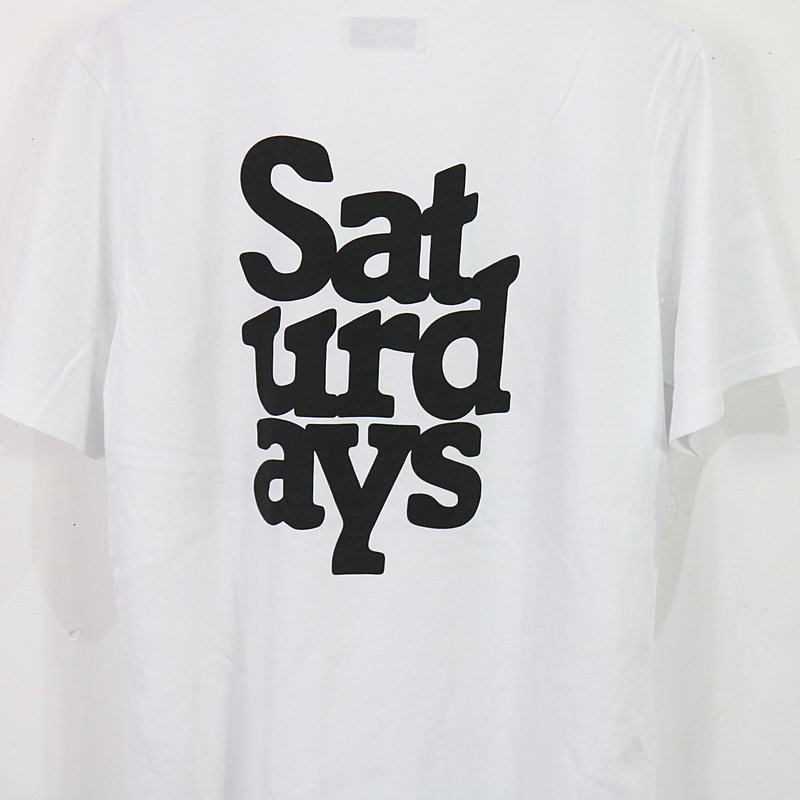 SATURDAYS SURF NYC / サタデーズサーフニューヨーク バック英字プリント半袖Tシャツ