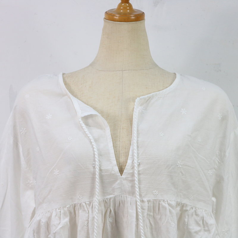 ​SLOBE IENA / スローブイエナ エンブロイダリーレースブラウス