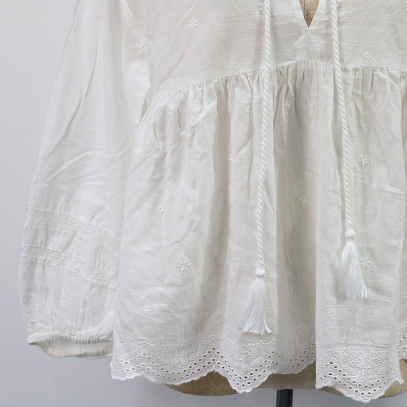 ​SLOBE IENA / スローブイエナ エンブロイダリーレースブラウス