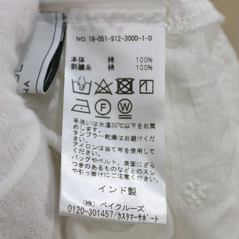 ​SLOBE IENA / スローブイエナ エンブロイダリーレースブラウス