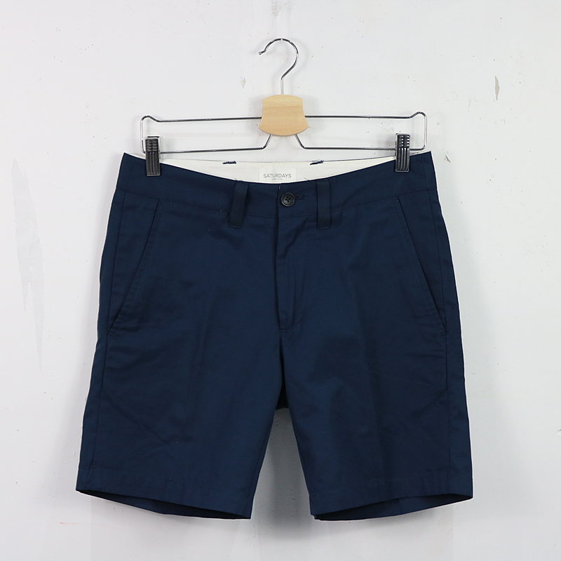 コットンショートパンツ navy