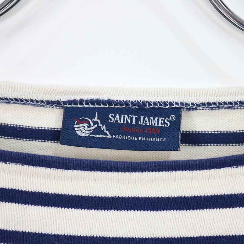 SAINT JAMES / セントジェームス OUESSANT ”BORDER” ウエッソン ボートネックバスクシャツ
