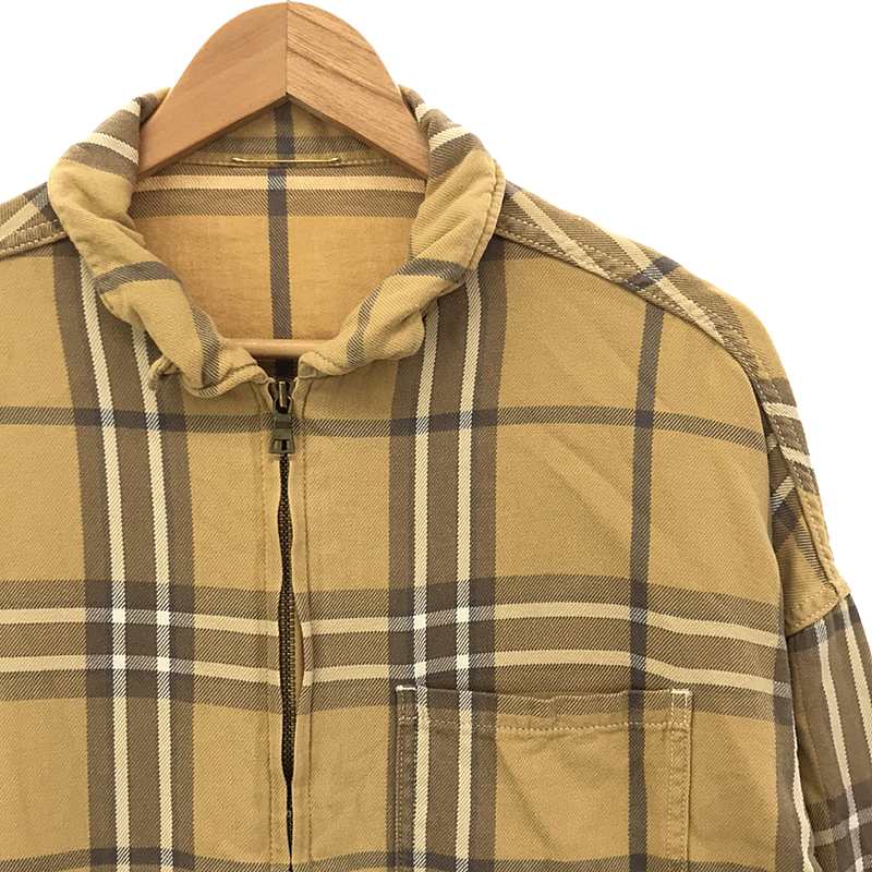 Deuxieme Classe / ドゥーズィエムクラス チェックZIPシャツ ジャケット