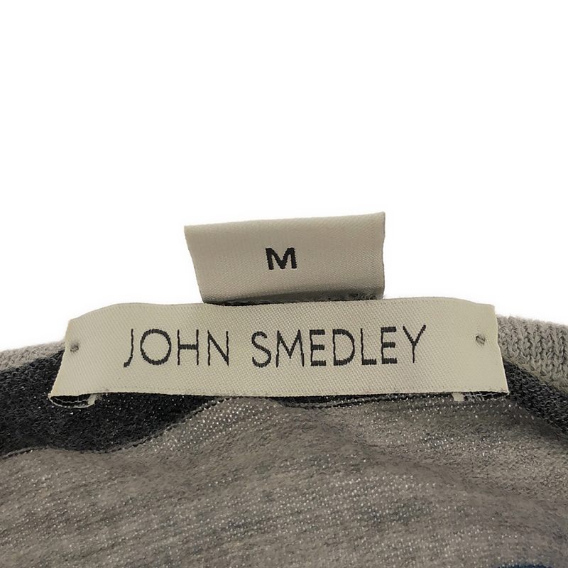 JOHN SMEDLEY / ジョンスメドレー メリノウール ハイゲージ ボーダー クルーネックニット