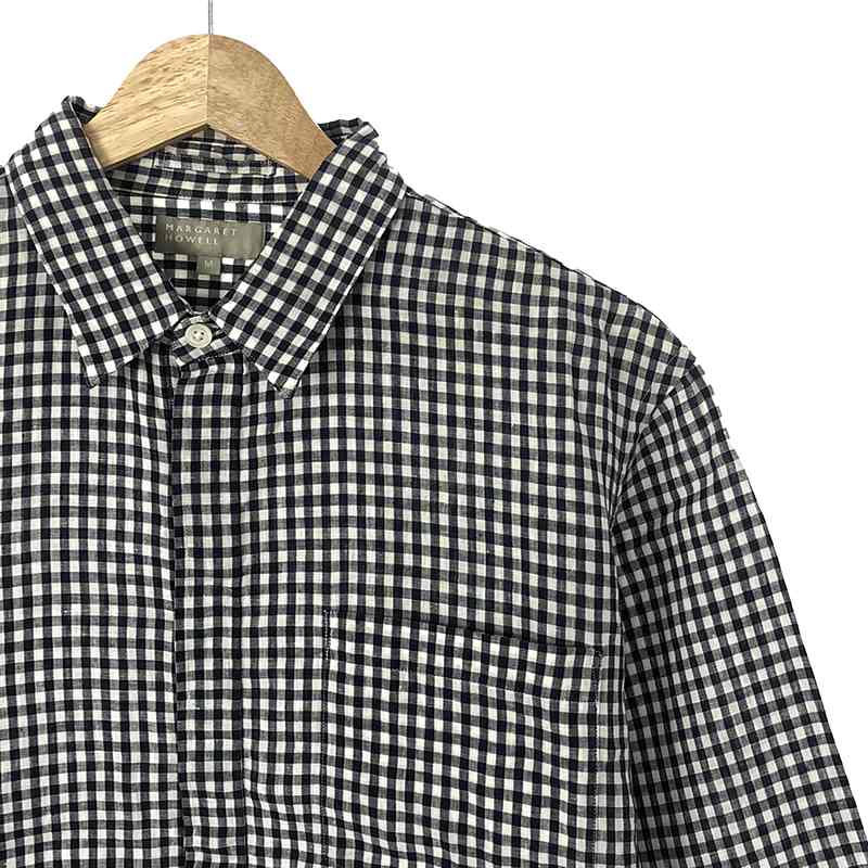 MARGARET HOWELL / マーガレットハウエル ギンガムチェックプルオーバーシャツ