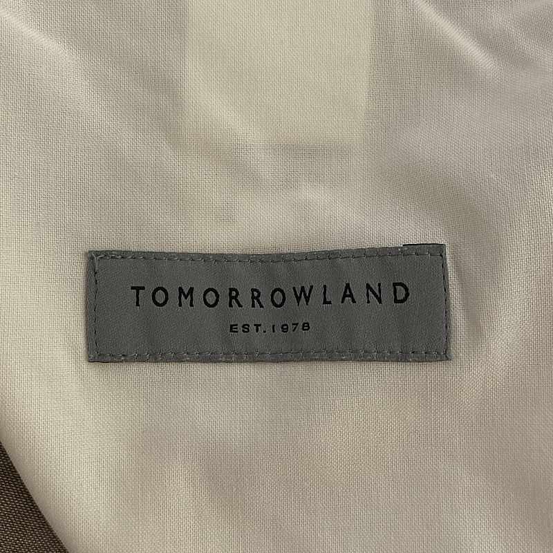 TOMORROWLAND / トゥモローランド ウールレーヨン 2プリーツテーパードパンツ