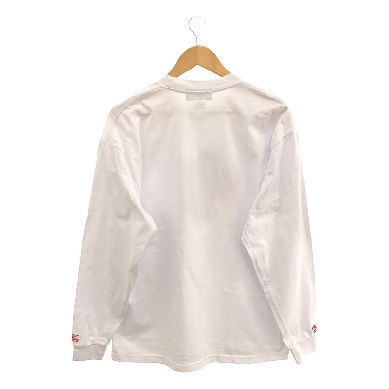 T-SHIRT L/S E-POPPY フロントへケシ フラワー刺しゅう ロング T-SHIRT L/S E-POPPY フロントへケシ フラワー刺しゅう ロング
