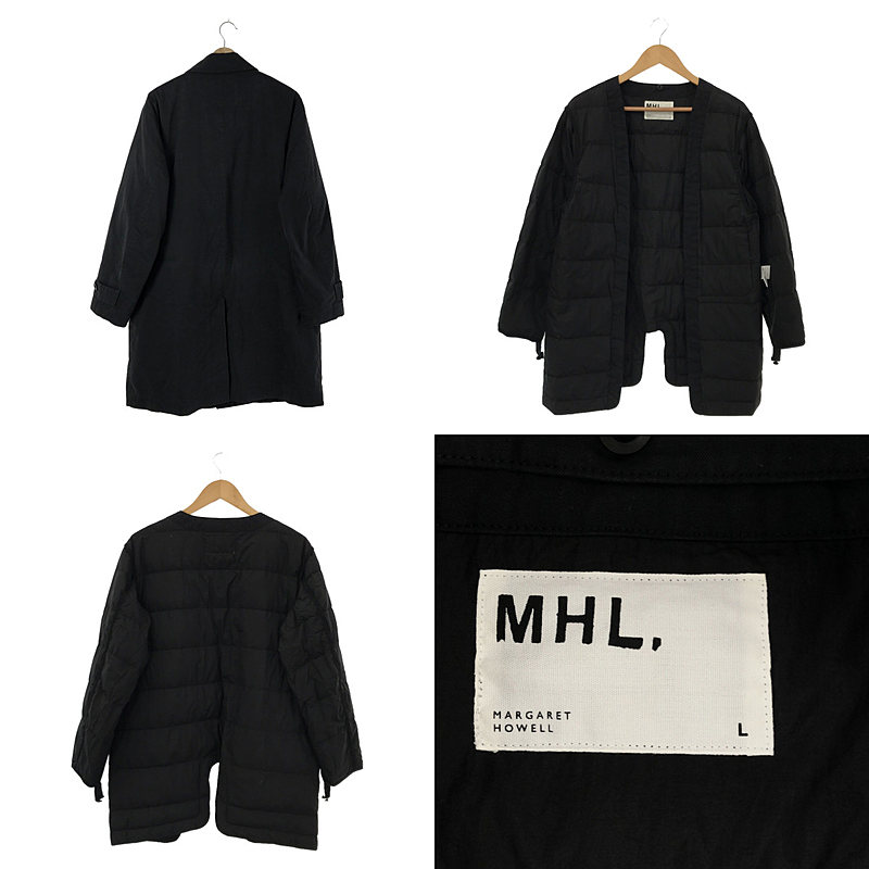 MHL. / エムエイチエルマーガレットハウエル コットン ナイロン ライナー付き ステンカラーコート