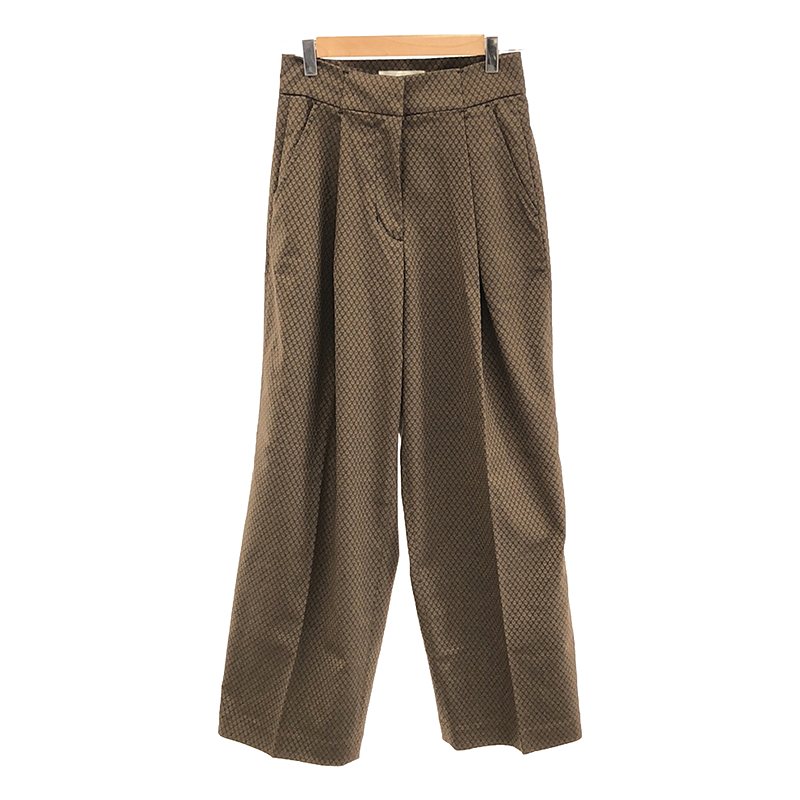 Jacquard Tuck Trousers トラウザーズ パンツ