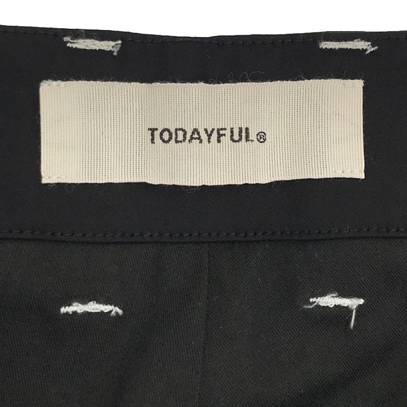 TODAYFUL / トゥデイフル Satin Stitch Trousers サテンステッチトラウザーズ パンツ