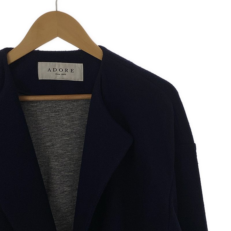 ADORE / アドーア ノーカラーミディコート