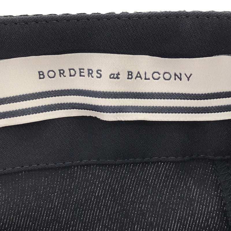 BORDERS at BALCONY / ボーダーズアットバルコニー タック テーパードパンツ