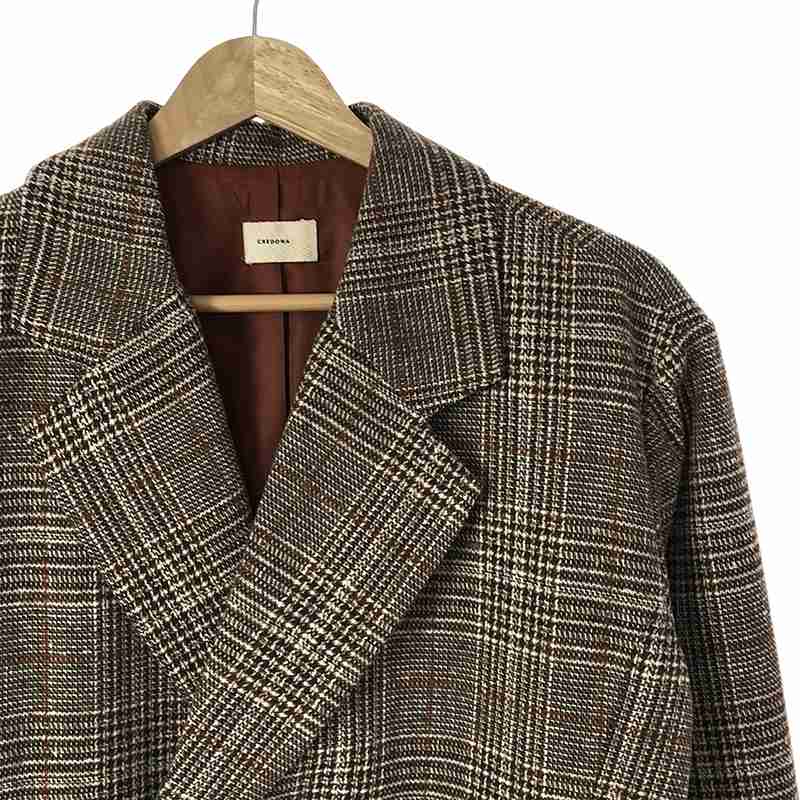 CREDONA / クレドナ チェックルーズJK ジャケット