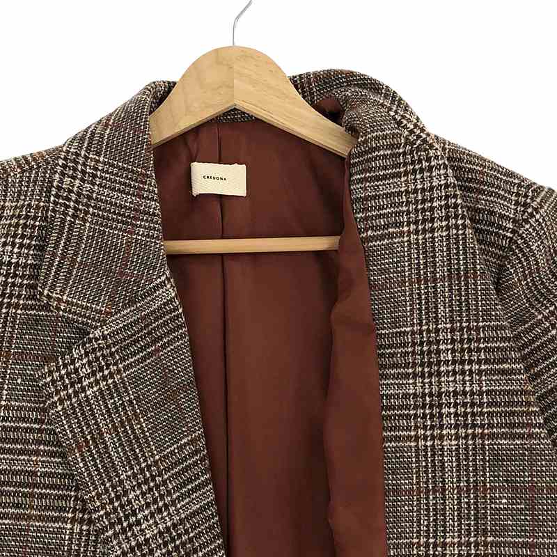 CREDONA / クレドナ チェックルーズJK ジャケット