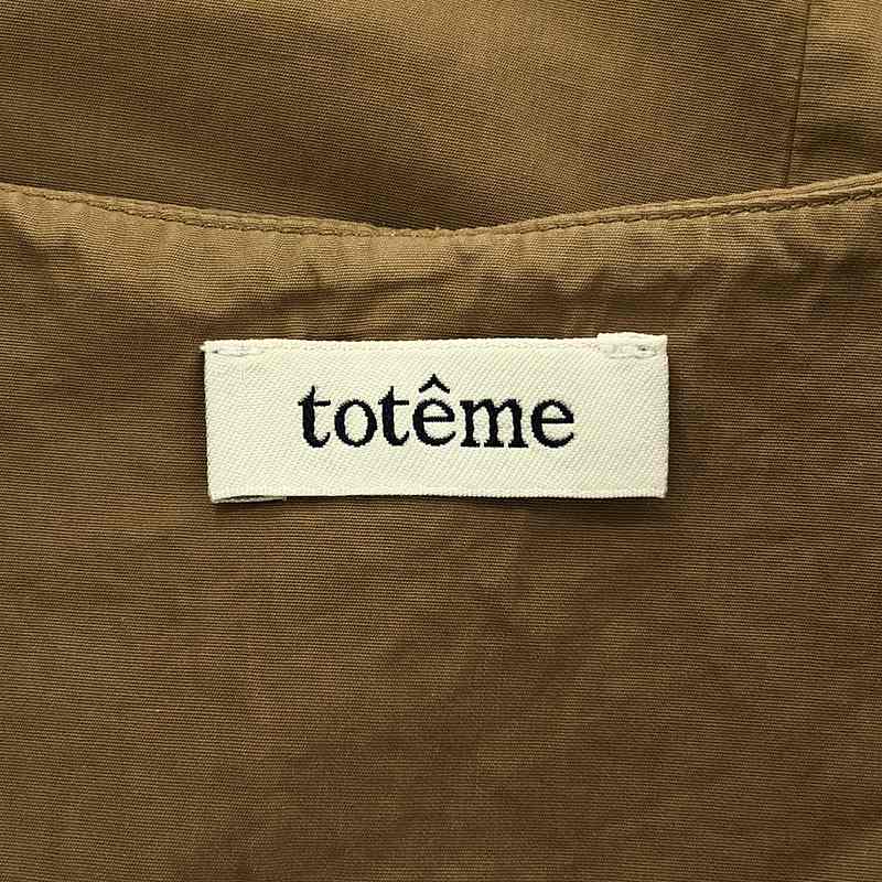 TOTEME / トーテム コットン ギャザースリーブ オーバーブラウス