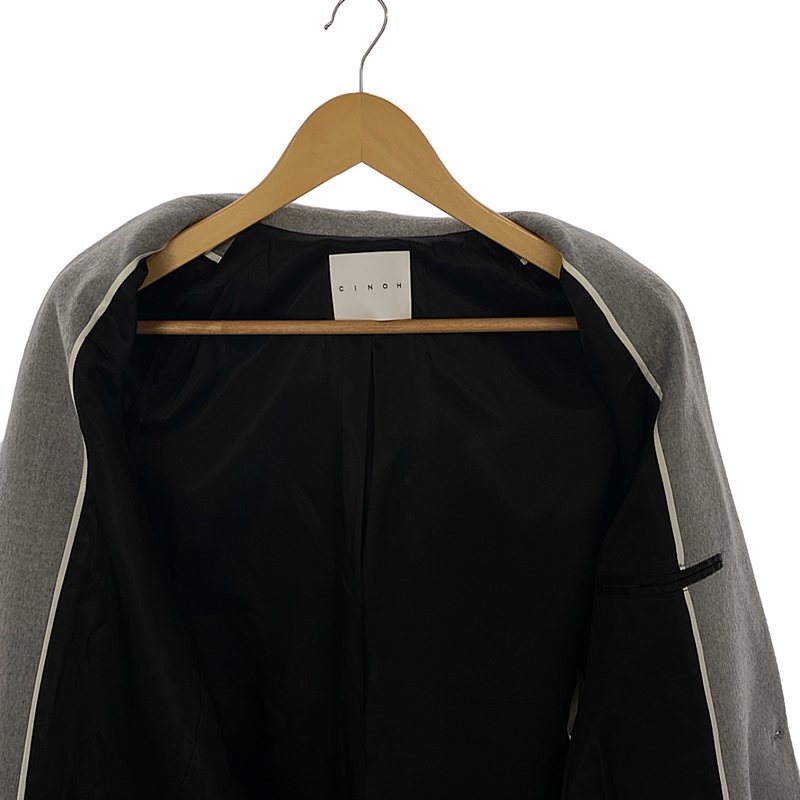 CINOH / チノ ウール チェスターコート / 総裏地