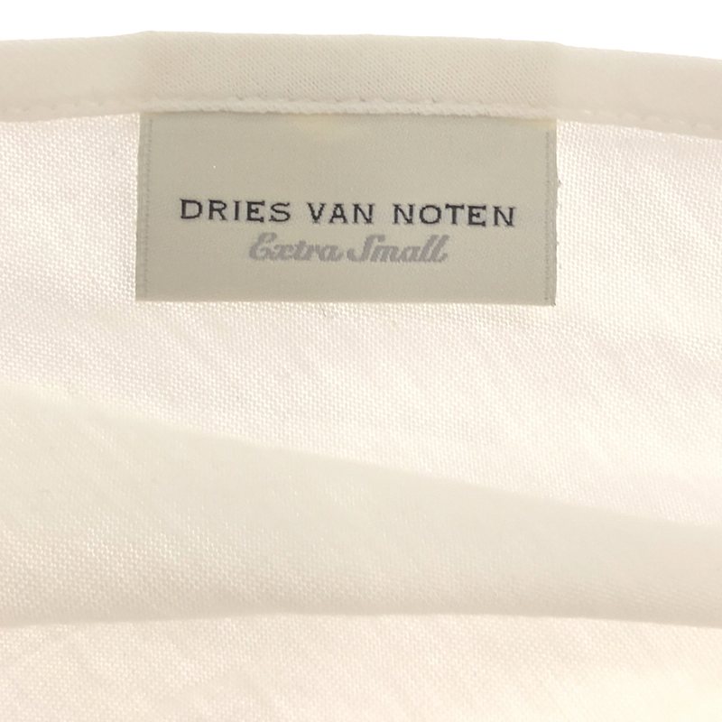 DRIES VAN NOTEN / ドリスヴァンノッテン コットン ショルダーリボン ノースリーブトップス カットソー