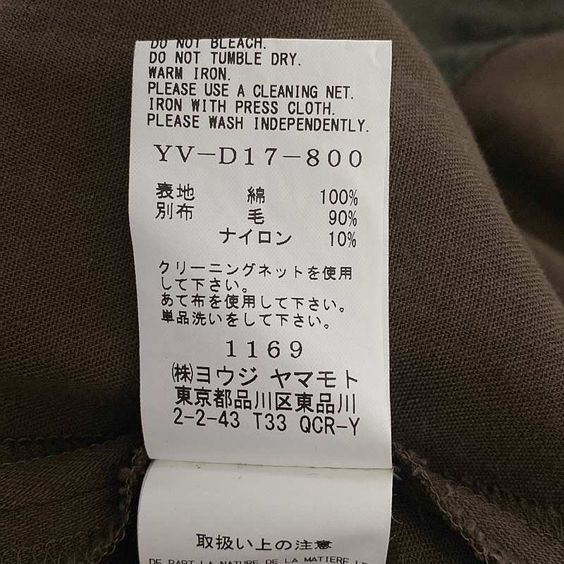 Y's / ワイズヨウジヤマモト ウールポケット パッチ ミリタリー ノースリーブワンピース