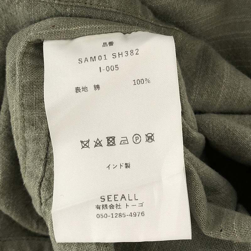 SEEALL / シーオール インドコットン ボタンダウンシャツ