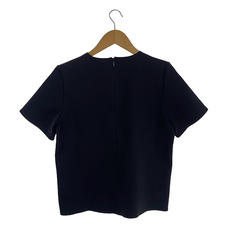 THE ROW / ザロウ Gaspar Short-Sleeve Scuba tops / バックジップ ストレッチ トップス