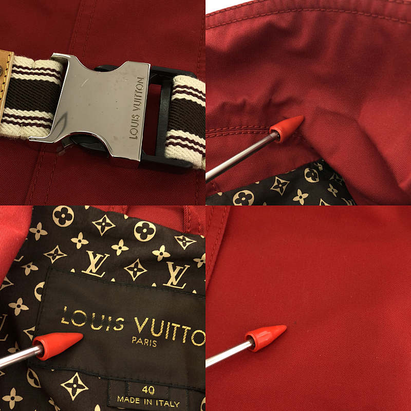 Louis Vuitton / ルイヴィトン コットン ベルテッド シングルコート / 裏地モノグラム