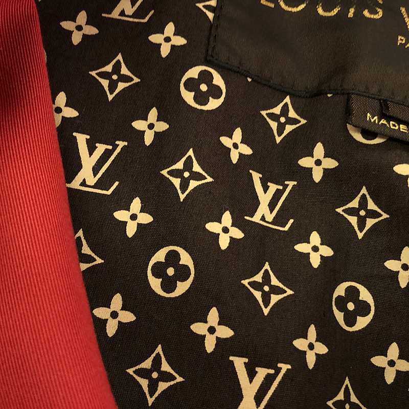 Louis Vuitton / ルイヴィトン コットン ベルテッド シングルコート / 裏地モノグラム