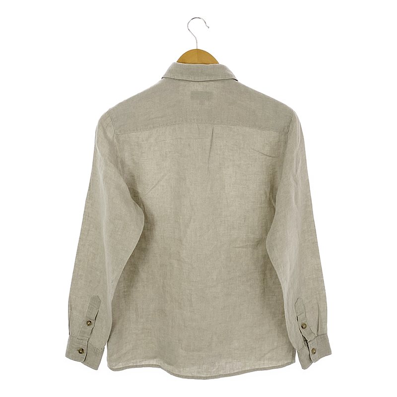 A.P.C. / アーペーセー リネン ロゴ刺しゅう スタンダードシャツ