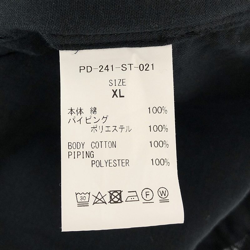 PHINGERIN / フィンガリン PIPE TOP L/S GAUZE ガーゼ パイピング クルーネック プルオーバーシャツ