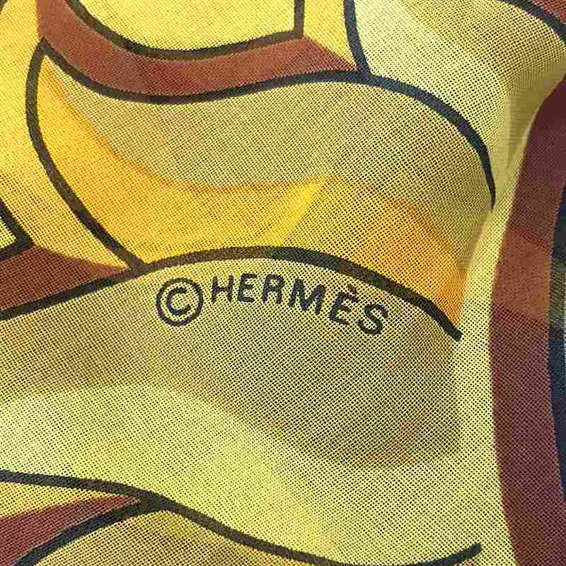 HERMES / エルメス 太陽 コットン パレオ 大判ストール