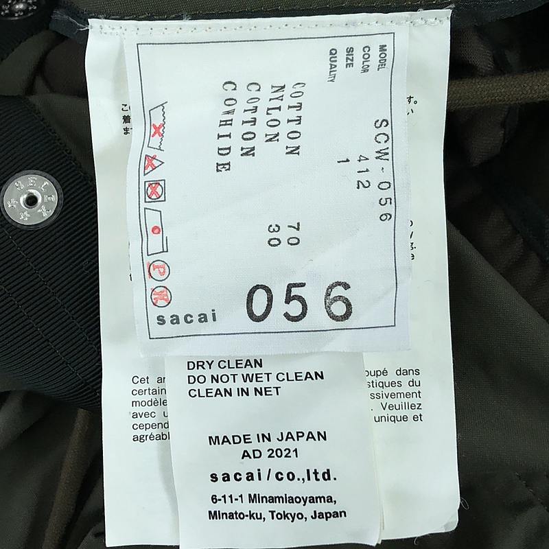 sacai / サカイ Denim × Mods Coat デニムドッキング モッズコート