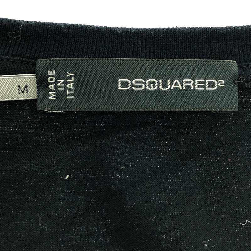 DSQUARED2 / ディースクエアード コットン Vネック プリント カットソー