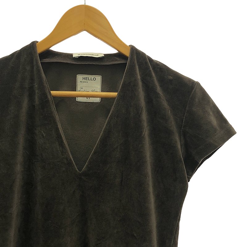 MADISON BLUE / マディソンブルー Vネック ベロアトップス