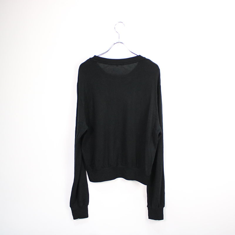 three dots / スリードッツ Brushed sweater sweat shirt テンセルニットスウェット