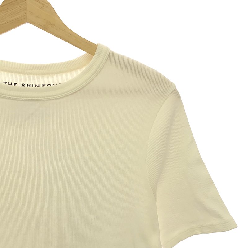 Shinzone / シンゾーン コットン リブ クルーネックTシャツ