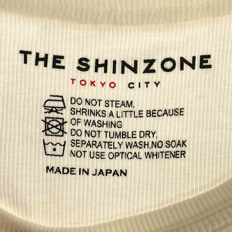 Shinzone / シンゾーン コットン リブ クルーネックTシャツ